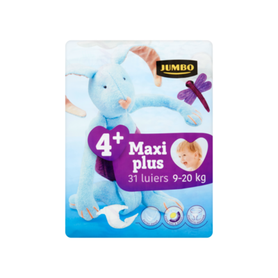 Huismerk 4+ Maxi Plus 9-20 kg 31 Luiers