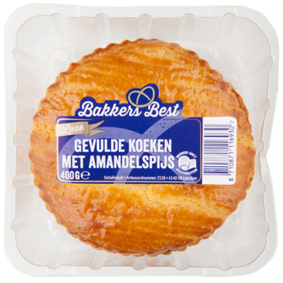 Bakkers Best Roomboter gevulde koeken met amandelspijs 4 stuks