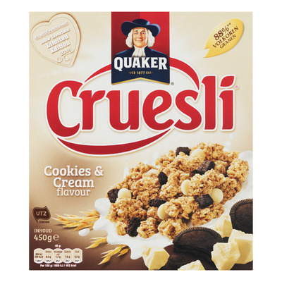 Quaker Cruesli cookies & cream