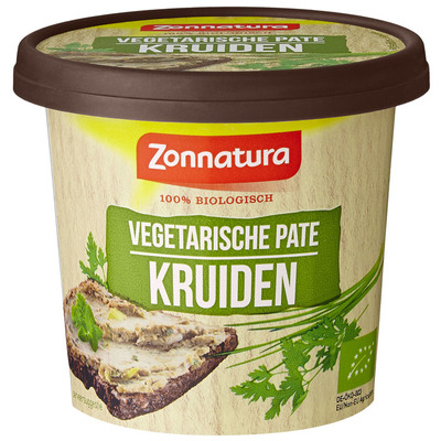 Zonnatura Vegetarisch paté kruiden 100% biologisch