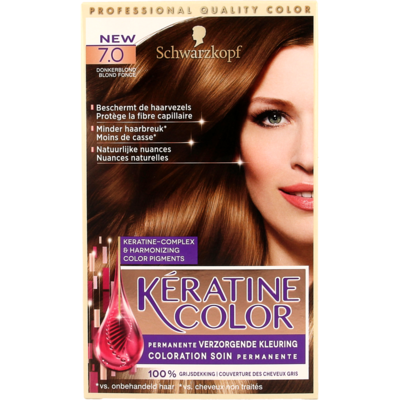 Schwarzkopf kératine color 7.0 donkerblond
