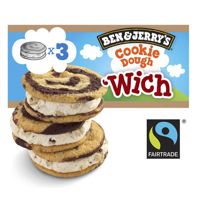 Ben & Jerry's IJs cookie dough wich