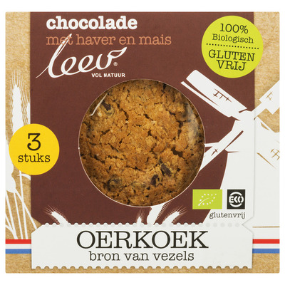 Leev Biologische chocolade oerkoek glutenvrij
