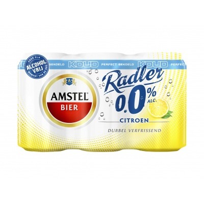Amstel Radler 0.0 Bier Citroen Koud Blik