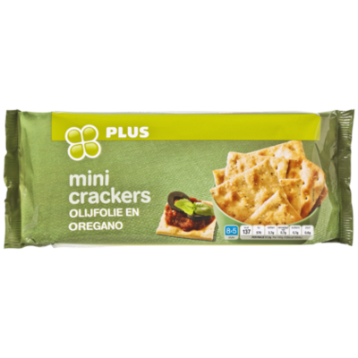Huismerk Mini crackers olijf & oregano