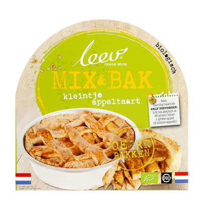 Leev Oer mix & bak kleintje appeltaart bio