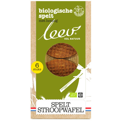 Leev Spelt stroopwafel bio