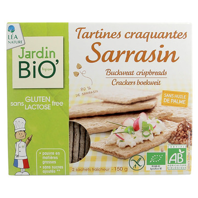 Sarrasin crackers boekweit glutenvrij