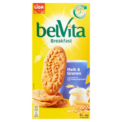 Liga Belvita biscuits melk en granen