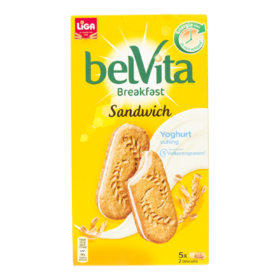 Liga Belvita ontbijtbiscuit Duo Yoghurt