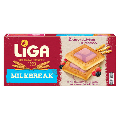 Liga Milkbreak biscuits bosvruchten-framboos