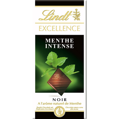 Lindt Excellence tablet mint intense
