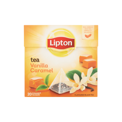 Lipton Zwarte Thee Vanille Caramel