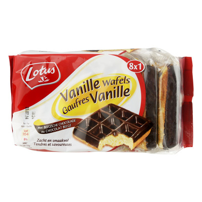 Lotus Vanille wafels chocolade