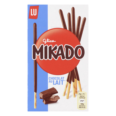 LU Mikado biscuitstokjes melkchocolade