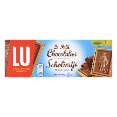 LU Scholiertje biscuits melk chocolade