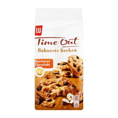 LU Time Out Robuuste Koeken Chocolade Hazelnoot 8 Biscuits