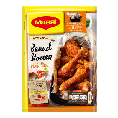 Maggi Braadstomen kip piri piri