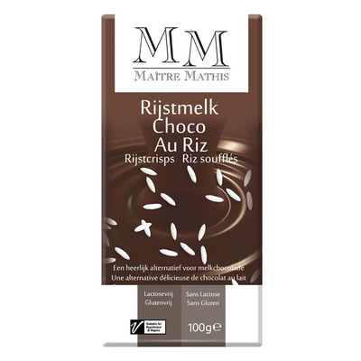 Maitre Mathis Rijstmelk choc. lactosevrij & rijstcr.