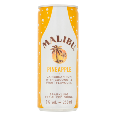 Malibu Pineapple Caribbean Rum with Coconut & Fruit Flavours