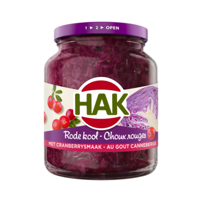 Hak Rode Kool met Cranberry Smaak