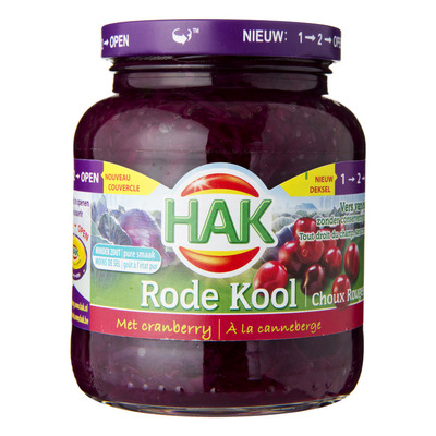 Hak Rode kool met cranberry