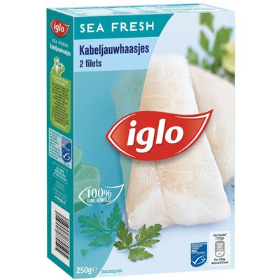 Iglo Kabeljauwhaasjes 2 Stuks