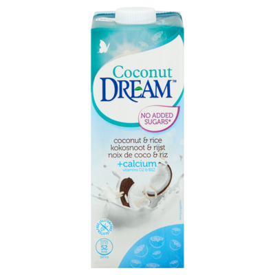 Coconut dream Kokosnoot & Rijst +Calcium Vitamins D2 & B12 1 L