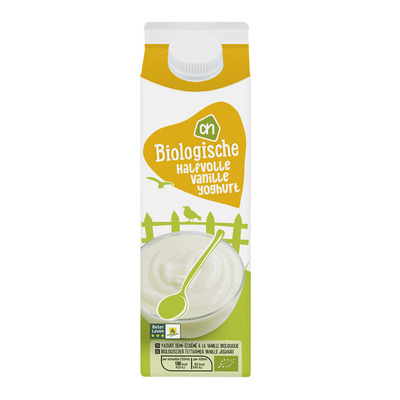 Huismerk Biologisch Halfvolle vanille yoghurt