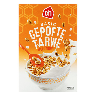 Budget Huismerk Gepofte tarwe met honing