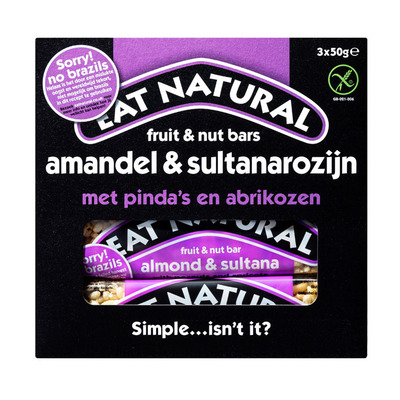 Eat Natural Fruit & noot repen amandel sultanarozijn