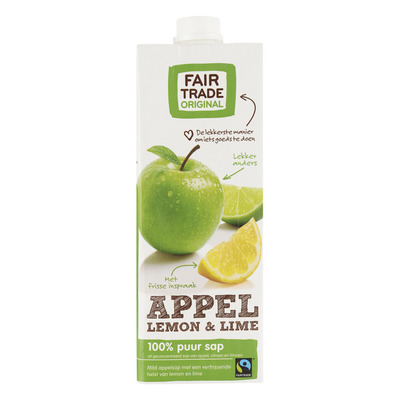 Fairtrade Original Appelsap lemon-lime