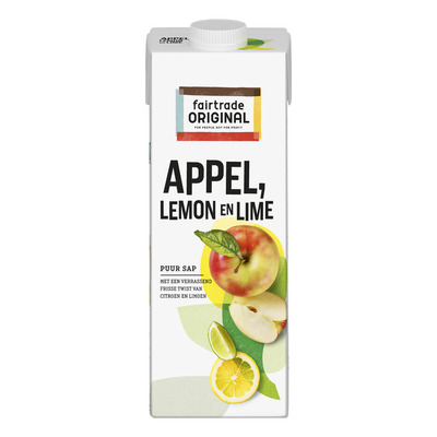 Fairtrade Original Appelsap lemon-lime