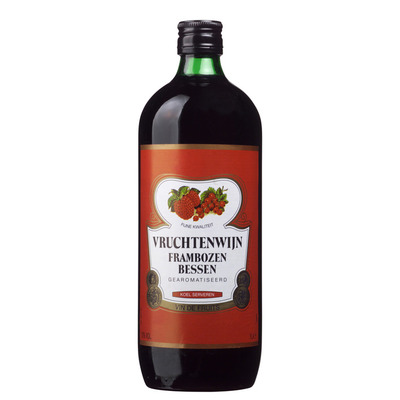 Vruchtenwijn frambozen-bessen