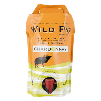 Wild Pig Chardonnay pouch