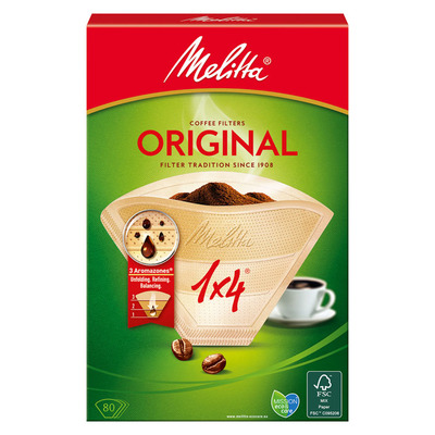 Melitta Natuur filterzakjes nr. 1x4