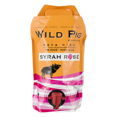 Wild Pig Syrah rosé pouch