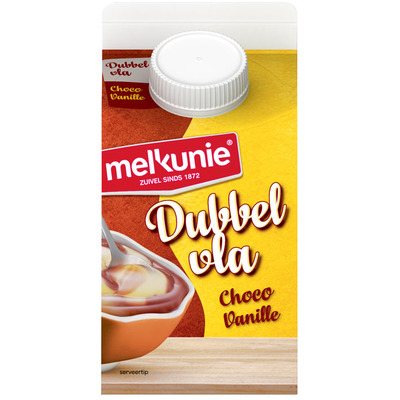 Melkunie Dubbelvla vanille-chocolade