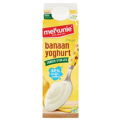 Melkunie Magere Yoghurt Banaan zonder stukjes