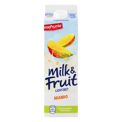 Melkunie Milk & fruit lichtzoet mango