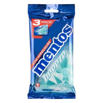 Mentos Gum Breeze mint 3-pack