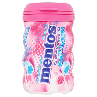 Mentos Gum Bubble Fresh Bottle 45 Stuks 90 g