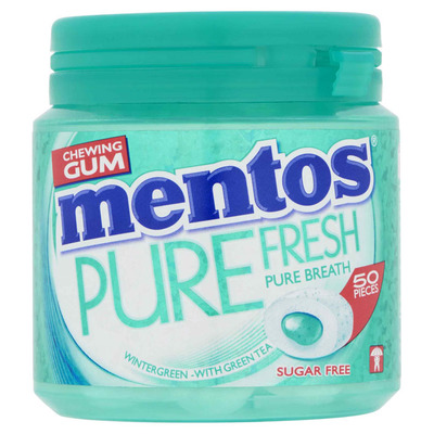 Mentos Gum Bottle pure fresh wintergreen