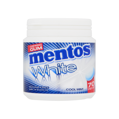 Mentos Gum White Cool Mint Sugar Free 70 Stuks