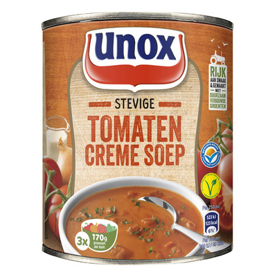 Unox Soep in blik stevige tomatensoep crème