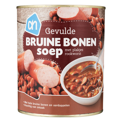 Huismerk Rijkgevulde bruine bonensoep