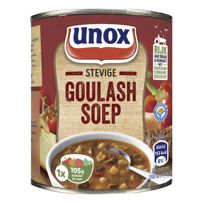 Unox Soep in blik stevige goulashsoep