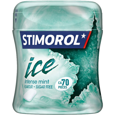 Stimorol Kauwgom ice intense mint pot
