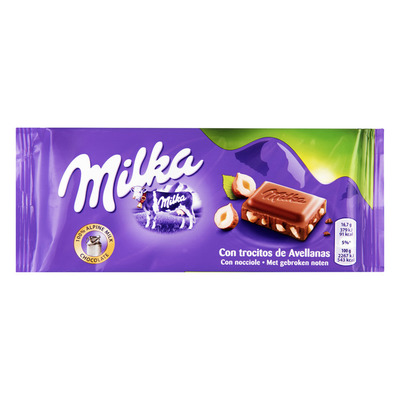 Milka Reep gebroken noot