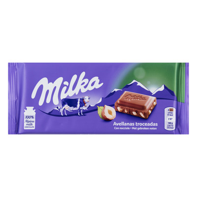 Milka Reep gebroken noot